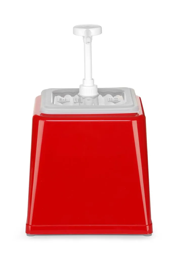 Padažo dozatorius su siurbliu - raudona - 2,5 L