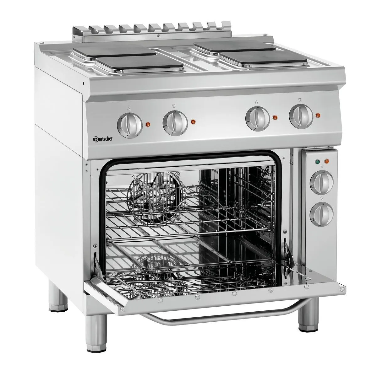 Krosnis Serija 700 - 4 Kvadratinės Plokštės ir Krosnis GN1/1
