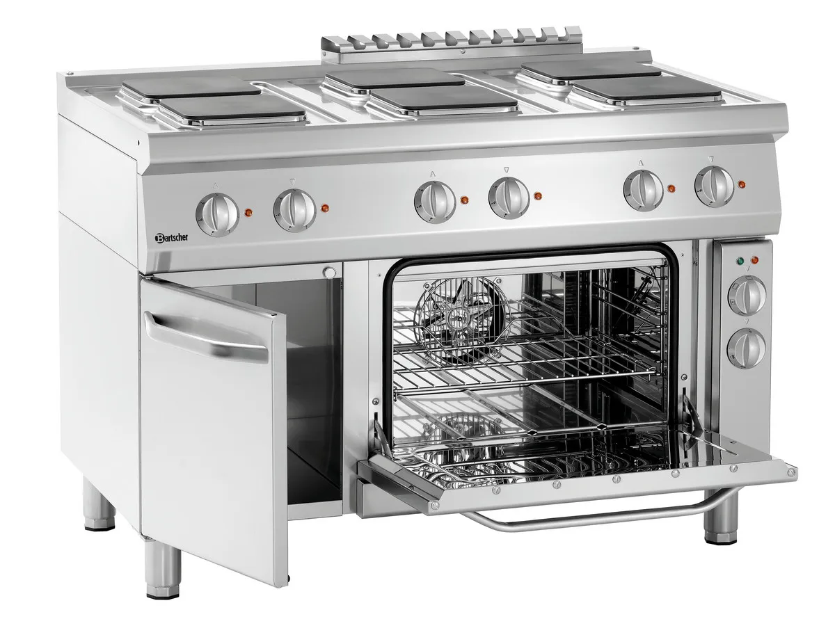 Krosnis Serija 700 - 6 Kvadratinės Plokštės & Krosnis GN1/1