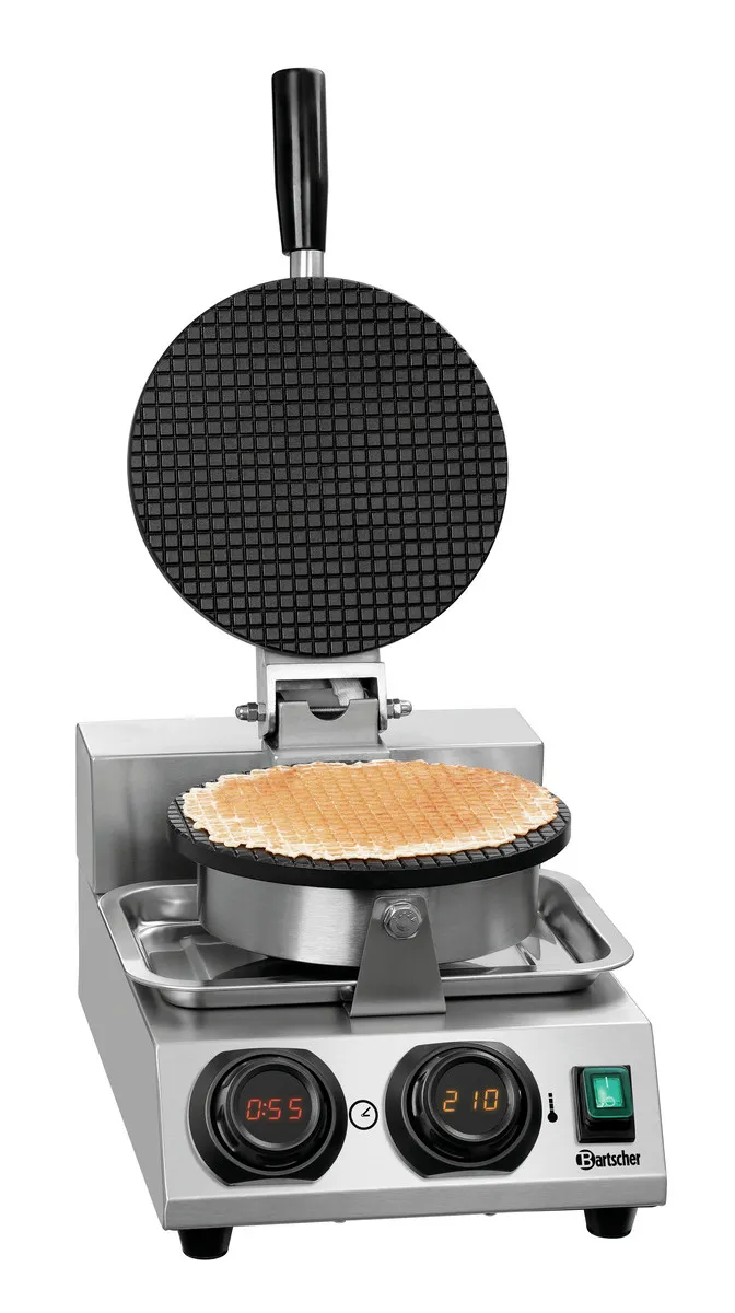 Gofretų keptuvė su nerūdijančio plieno kūgiu - 1000 W