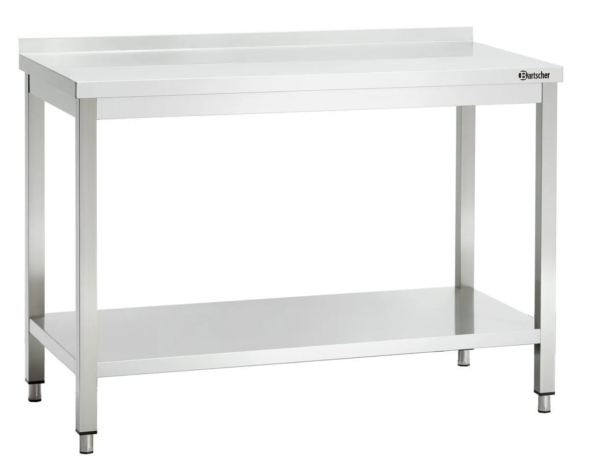 Nerūdijančio plieno stalas su atlošu - L 1200 x P 600 mm