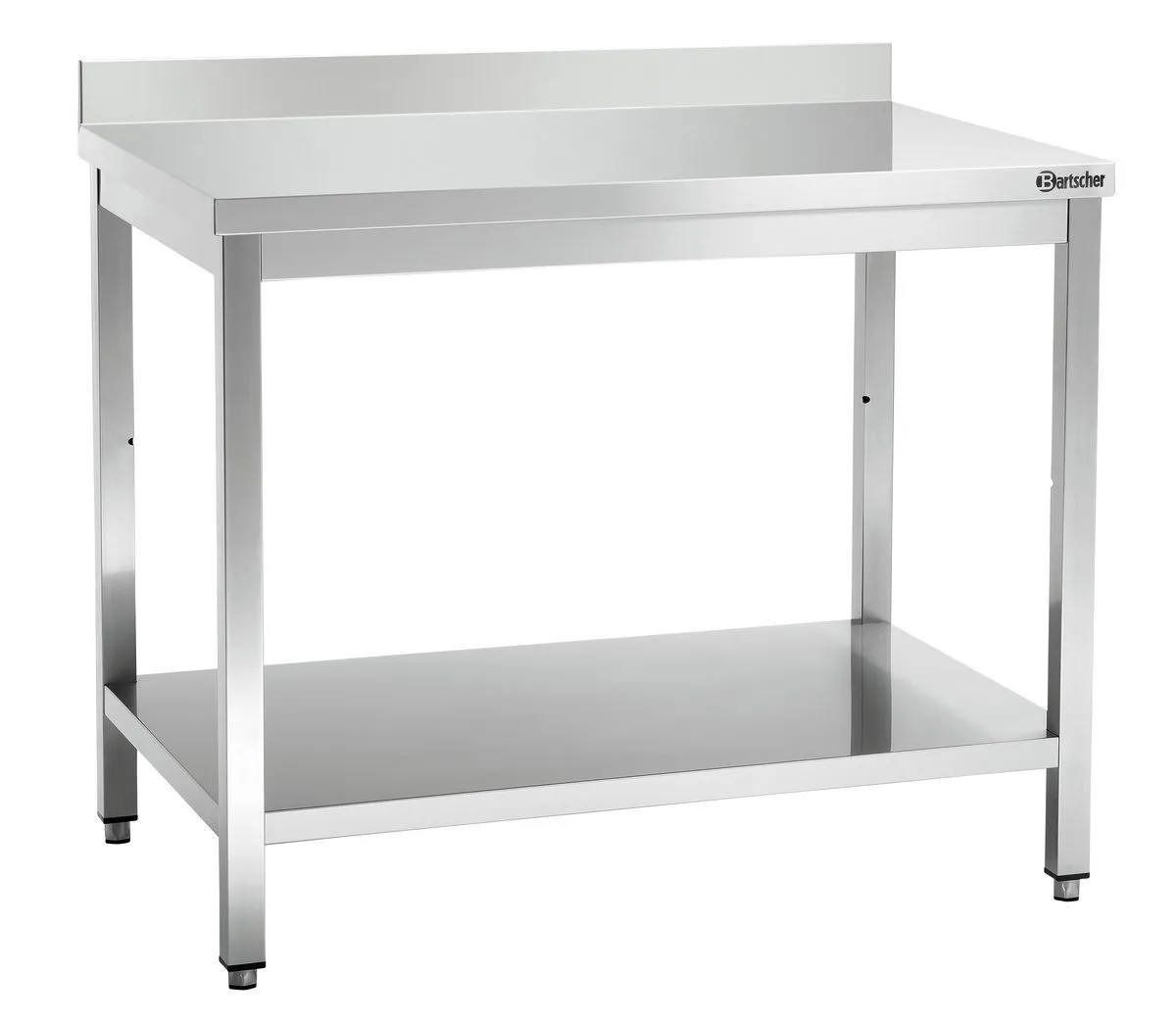 Nerūdijančio plieno stalas su atlošu - I 1000 x P 700 mm