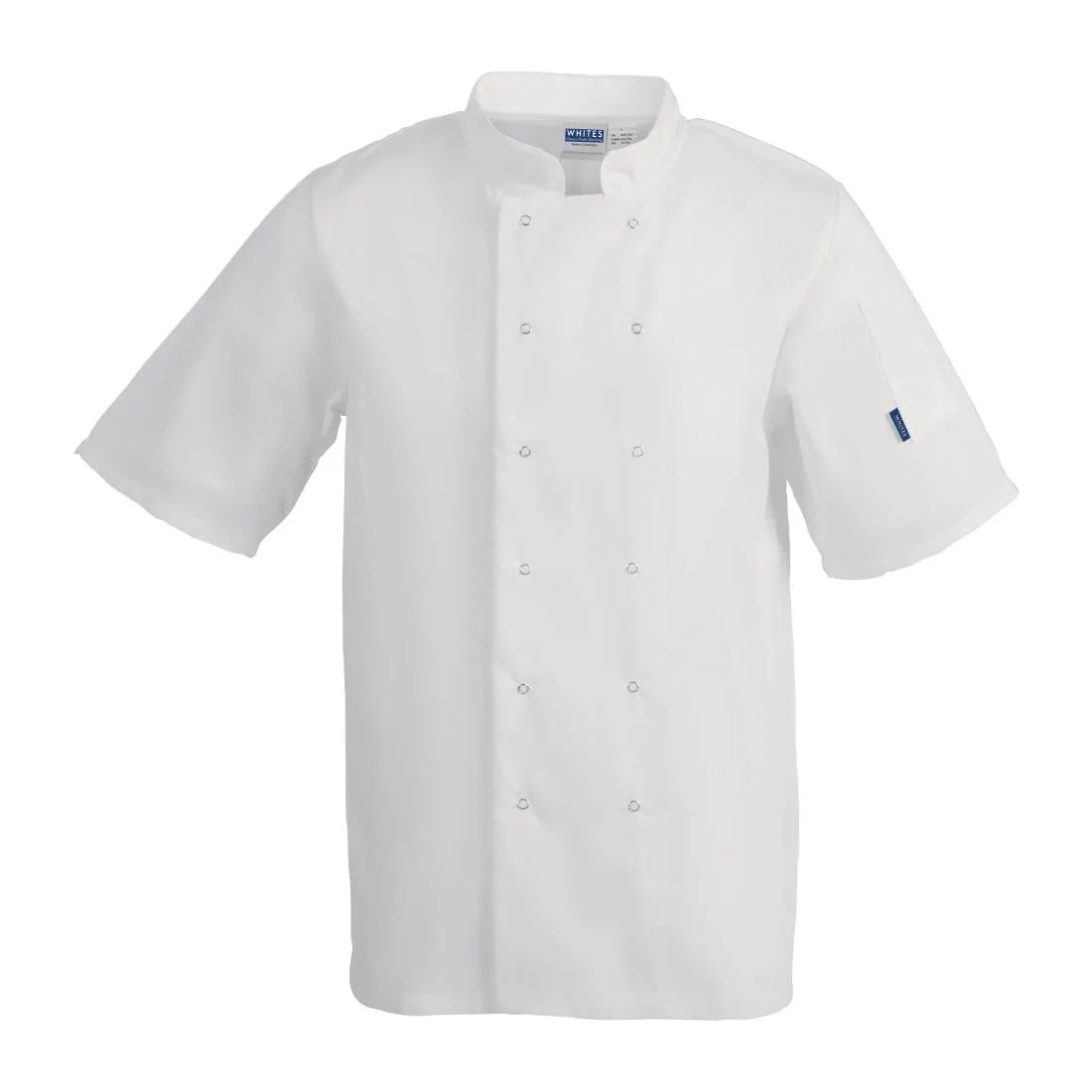 Veste de Cuisine Mišri Balta su Trumpomis Rankovėmis Vegas – XS Dydis