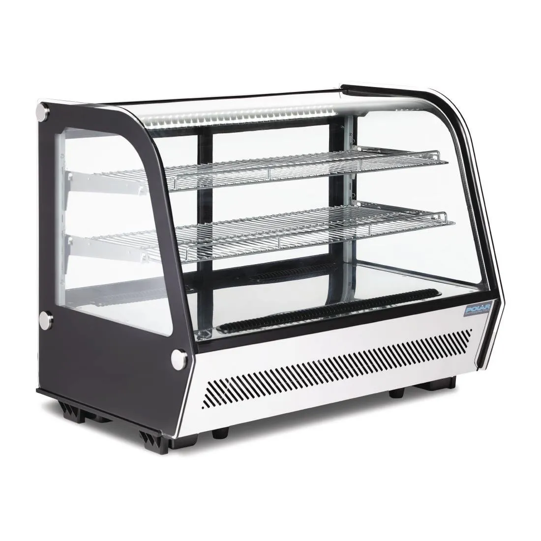 Juoda stalviršio šaldymo vitrina 160 L
