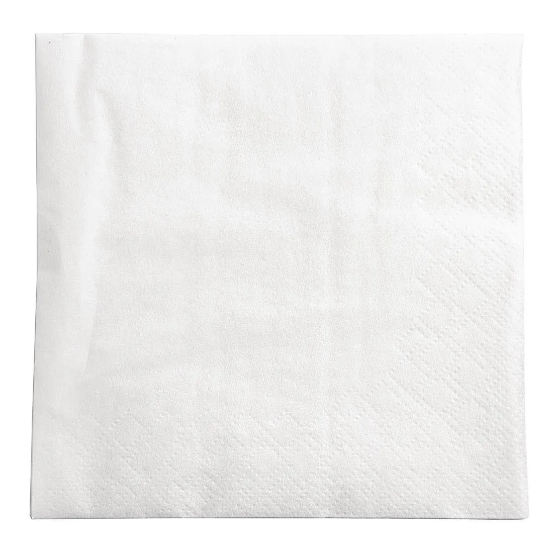 Kokteilinė servetėlė, baltos spalvos, 2 sluoksniai - 240 x 240 mm - 1500 vnt.