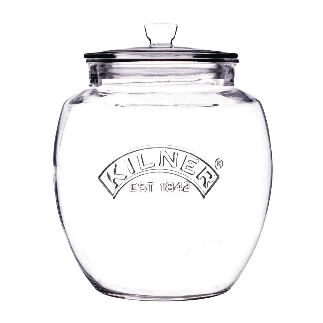 Stiklinis indas Kilner su dangteliu - 2 l.