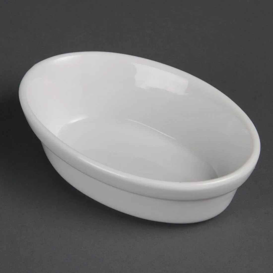 Balti ovalūs patiekalai - 145 x 104 mm - 6 vnt.