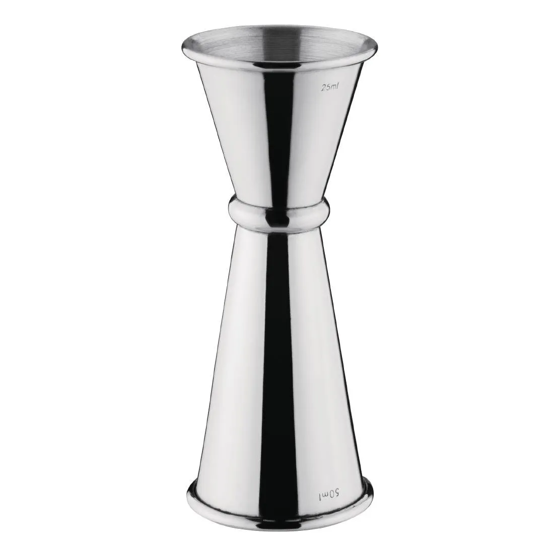 Konusinis nerūdijančio plieno baro matavimo indas 25 ir 50 ml