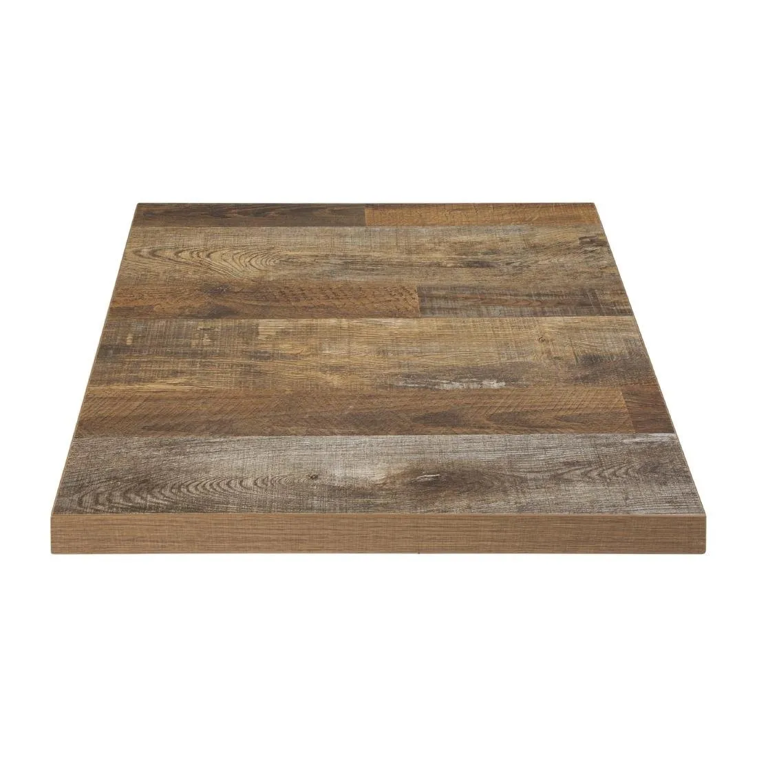Stalo plokštė kvadratinė su seno medžio efektu - 600 x 600 mm