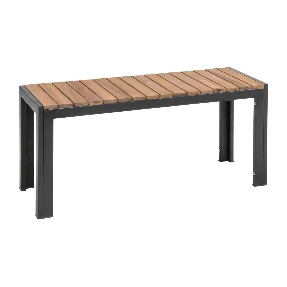 Plieniniai ir akacijos medžio suolai 100 cm - 2 vnt.