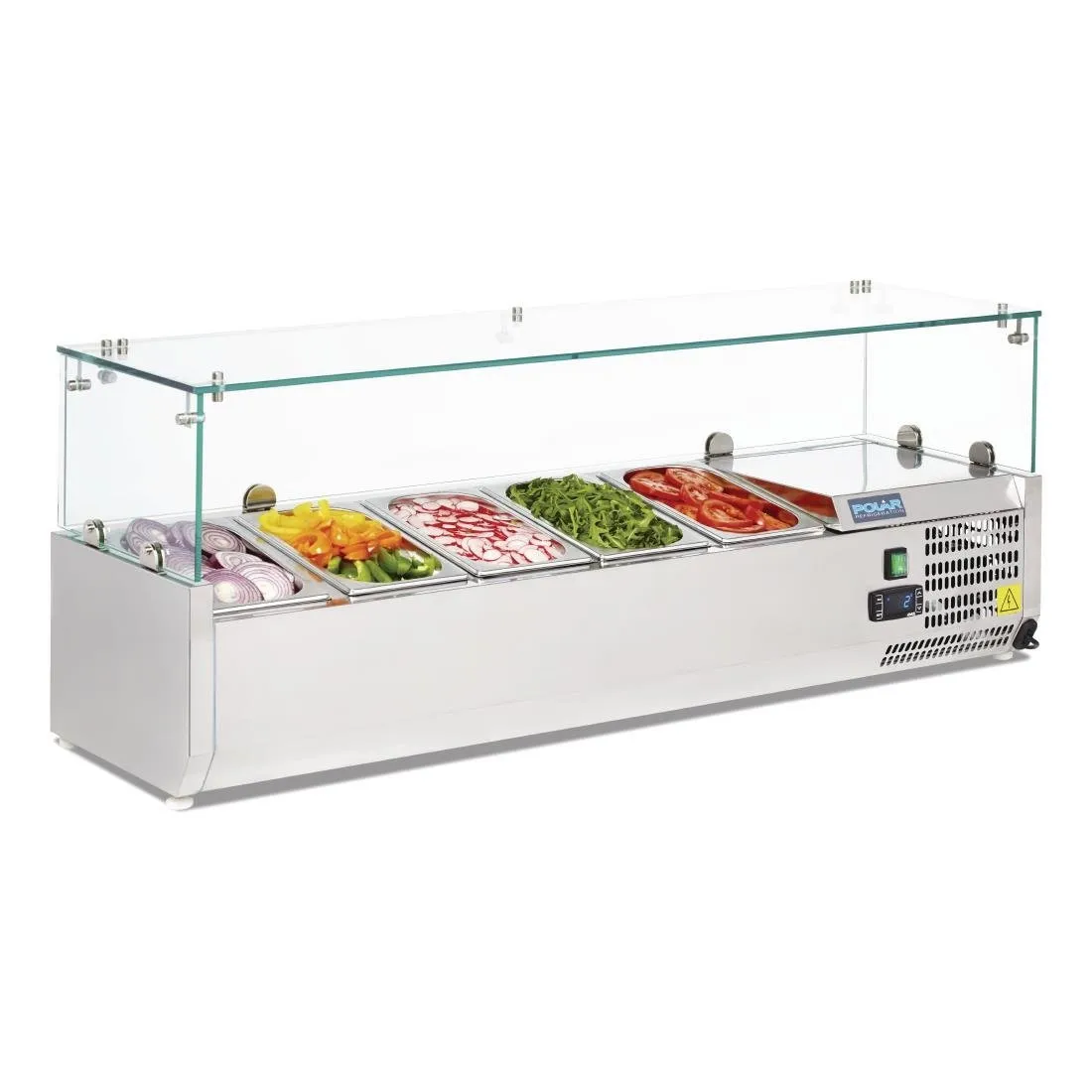 Šaldytuvas su ingredientų vitrina serijos G - 5 x GN 1/4