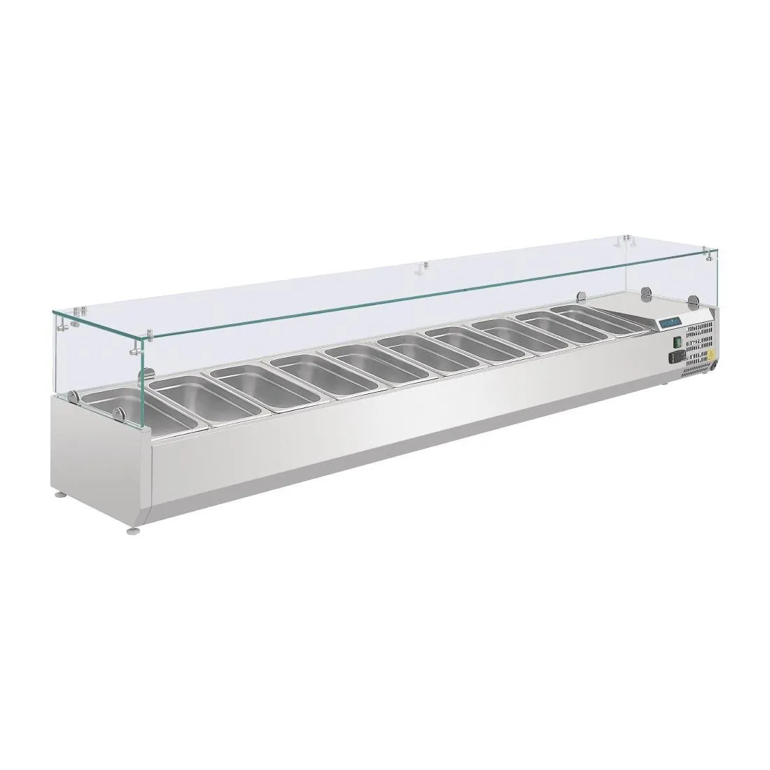 Šaldytuvas su ingredientų vitrina serijos G - 10 x GN 1/4