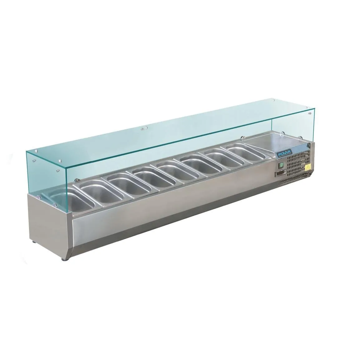 Šaldytuvas su ingredientų vitrina - 8 GN 1/3 talpos.