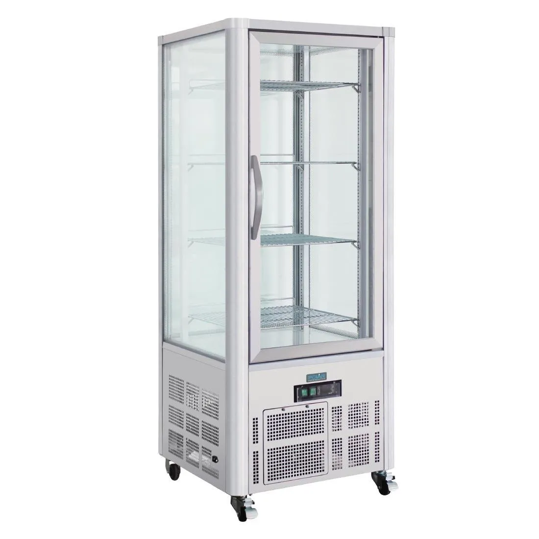 Pieninė su nerūdijančio plieno 1 stikliniu vartu serijos G - 400 l
