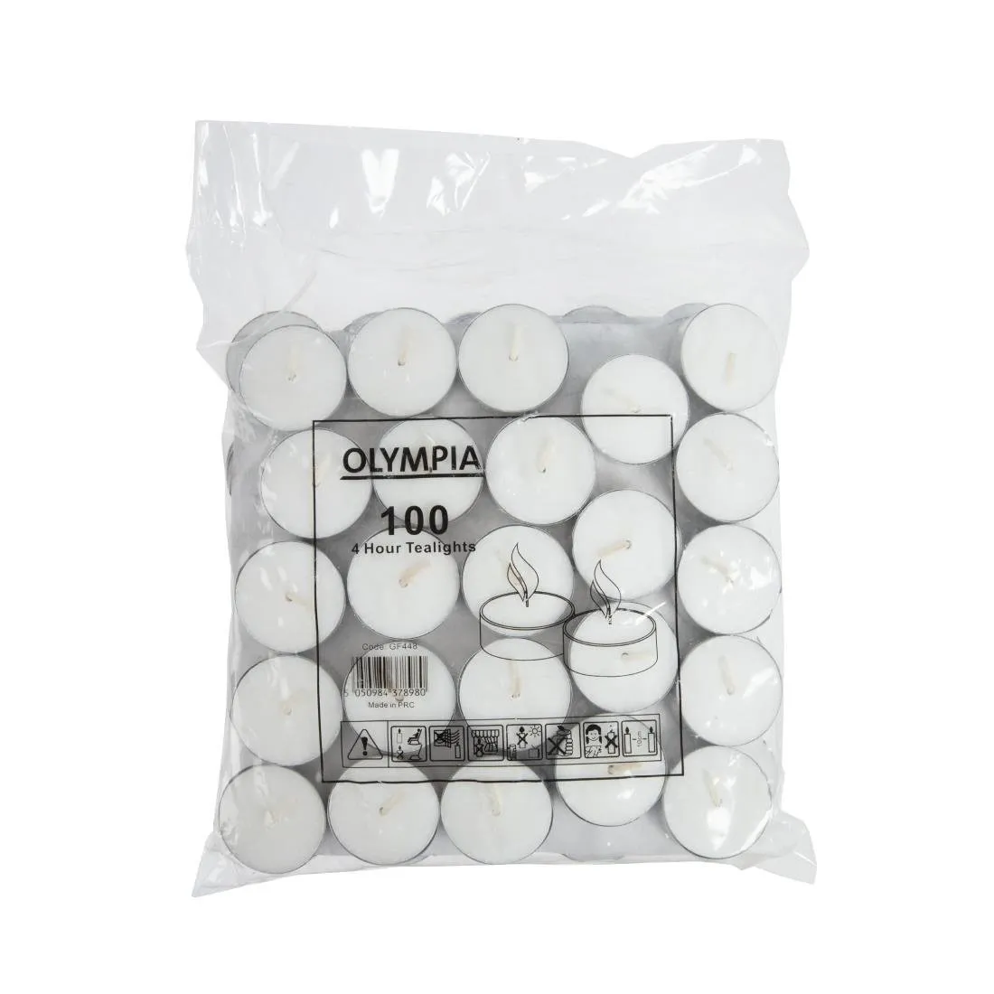 Arbatinės žvakės 4 valandos Ø 40 mm - Rinkinys iš 100