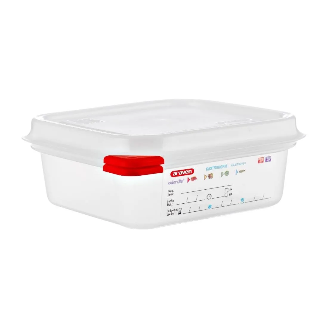 Maisto dėžutė GN1/6 - 1,1 l - 4 vnt. paketas