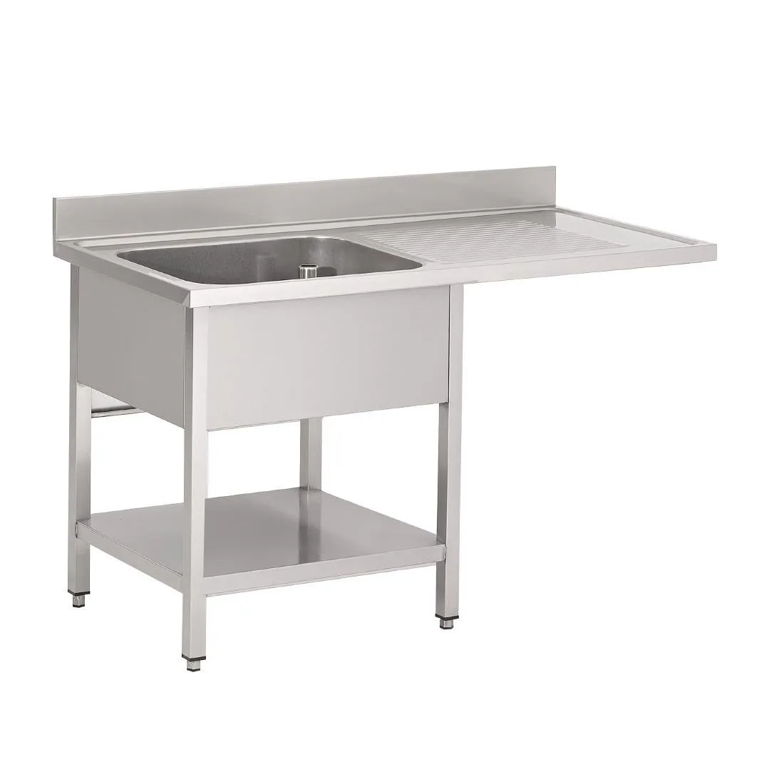 Nerūdijančio plieno kriauklė su praėjimu indaplovės - I 1200 x G 700 mm