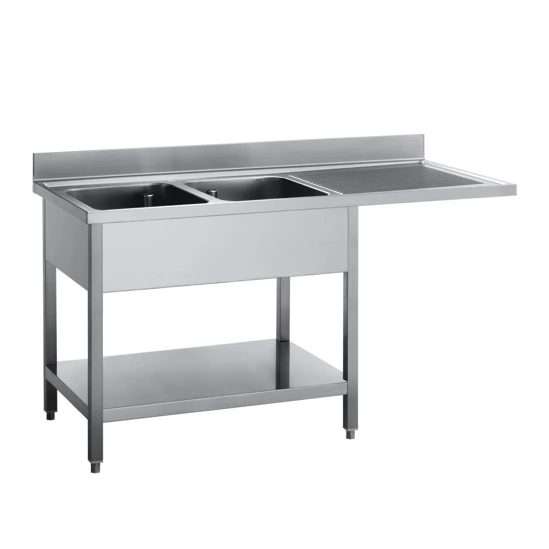 Nerūdijančio plieno kriauklė su indaplovės jungtimi - I 1600 x G 700 mm