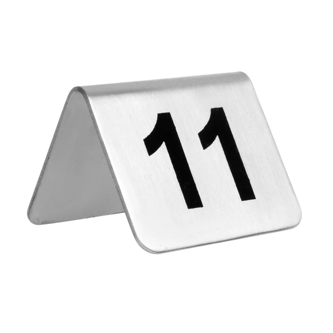 Plieniniai stalo numeriai nuo 11 iki 20