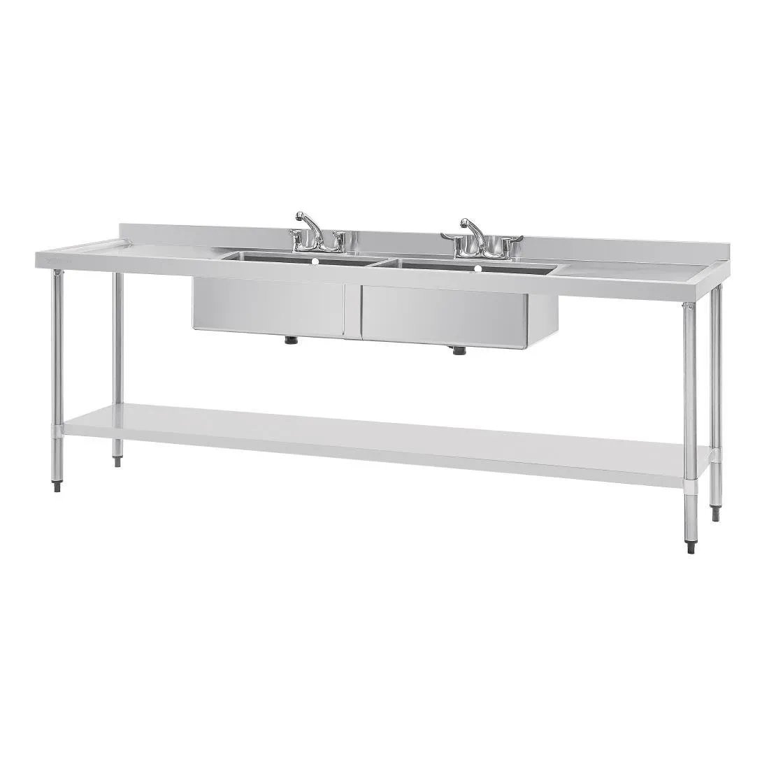 Nerūdijančio plieno plautuvė - L 2400 x P 600 mm