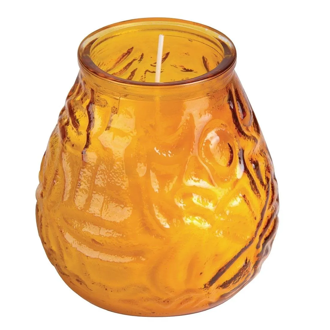Venecijos žvakės Bolsius Low Boy Ambre 75 H - 12 vnt. paketas