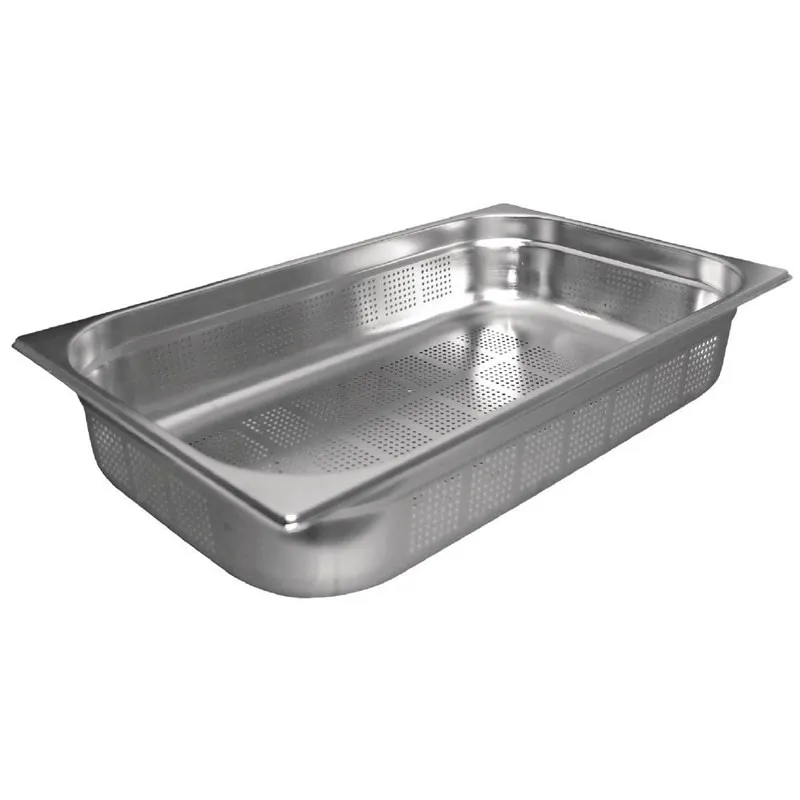 Perforuotas Gastronorminis Indas GN 1/1 iš Nerūdijančio Plieno - Gylis 200 mm - 28 L