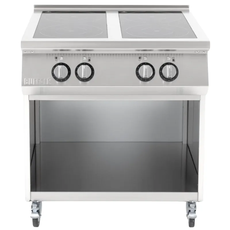 Indukcinė kaitlentė su 4 kaitvietėmis ir pagrindu - 400 V