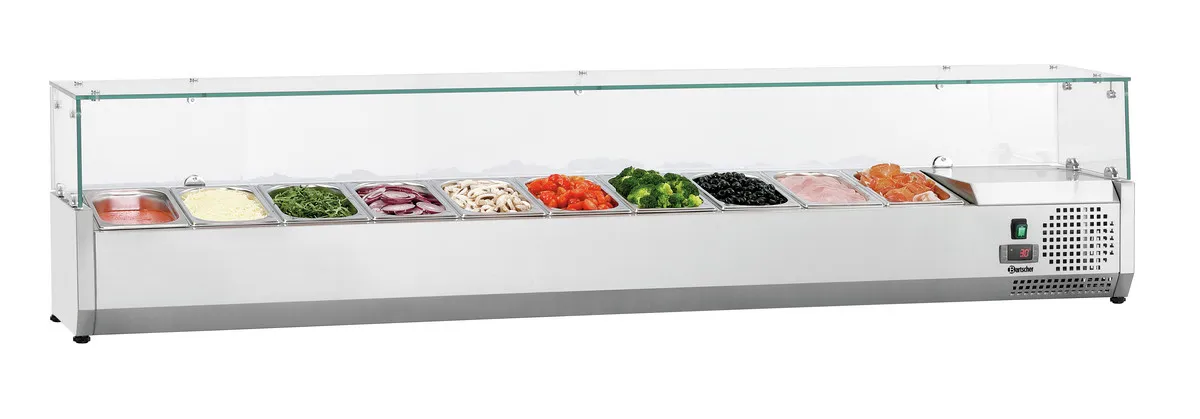 Saladette Šaldytuvas Pastatomas - 10 x GN 1/4