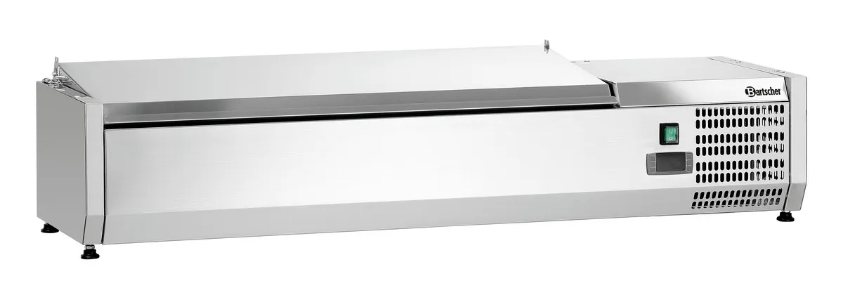 Salotų šaldytuvas iš nerūdijančio plieno - 3 x GN 1/3 + 1 x GN 1/2