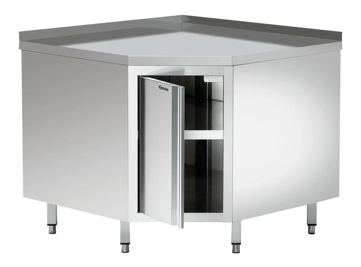 Kampinis baldai iš nerūdijančio plieno - L 1000 x P 1000 mm