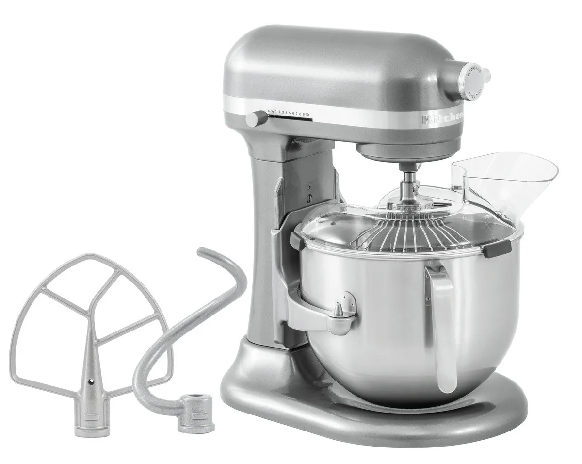 Sidabrinis KitchenAid maišytuvas - 6,6 L