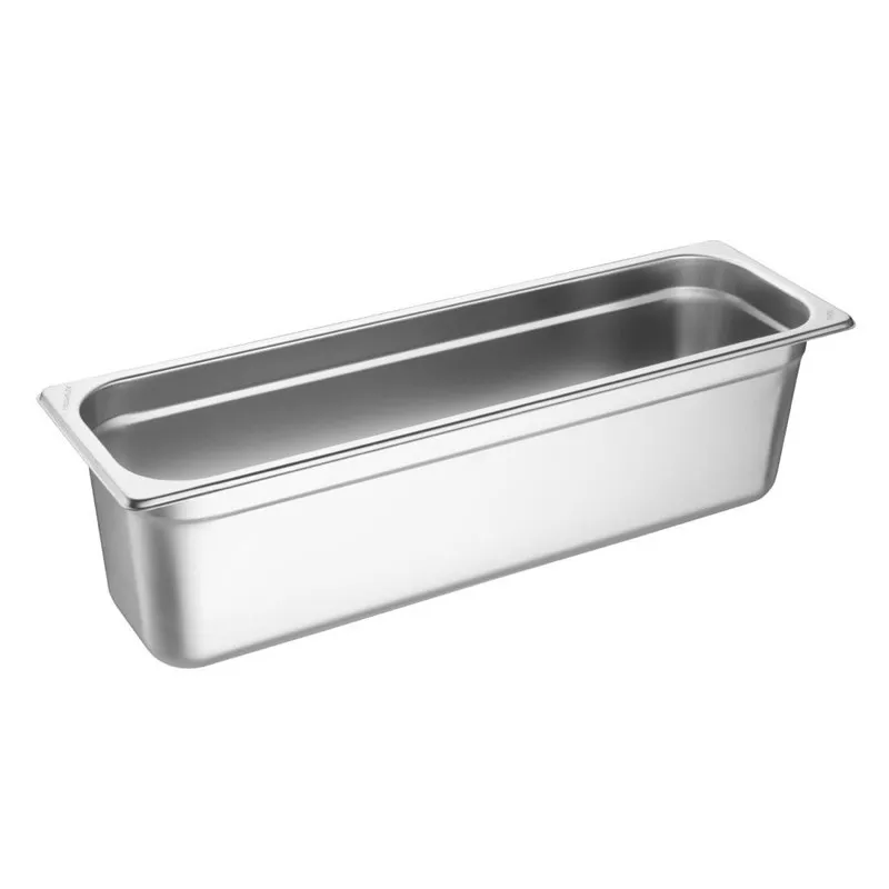 Padėklas iš Nerūdijančio Plieno GN 2/4 - 150 mm