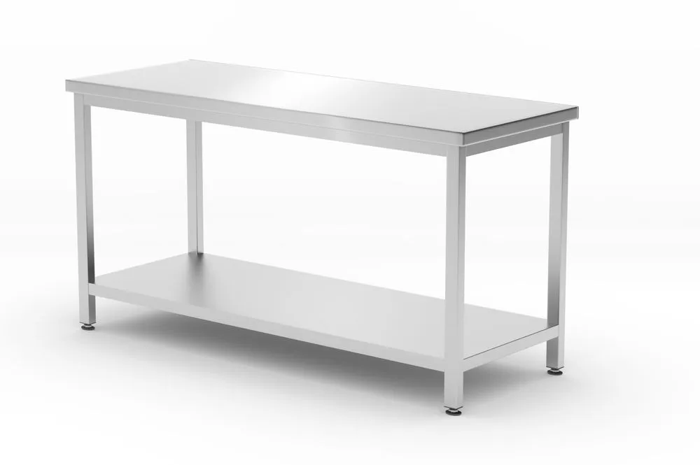 Centrinis Profi Line stalas su lentyna - I 1600 x P 600 mm