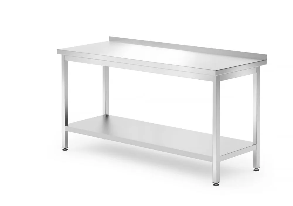 Profi Line sieninis darbo stalas su lentyna - G 700 x P 1600 mm