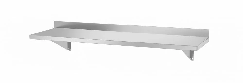 Sieninė lentyna su 2 laikikliais - L 1000 x 300 mm