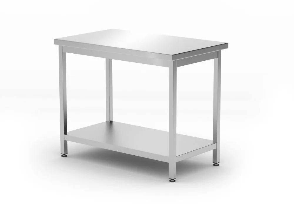 Centrinis virtuvės linijos darbo stalas su lentyna - P 600 x L 1000 mm