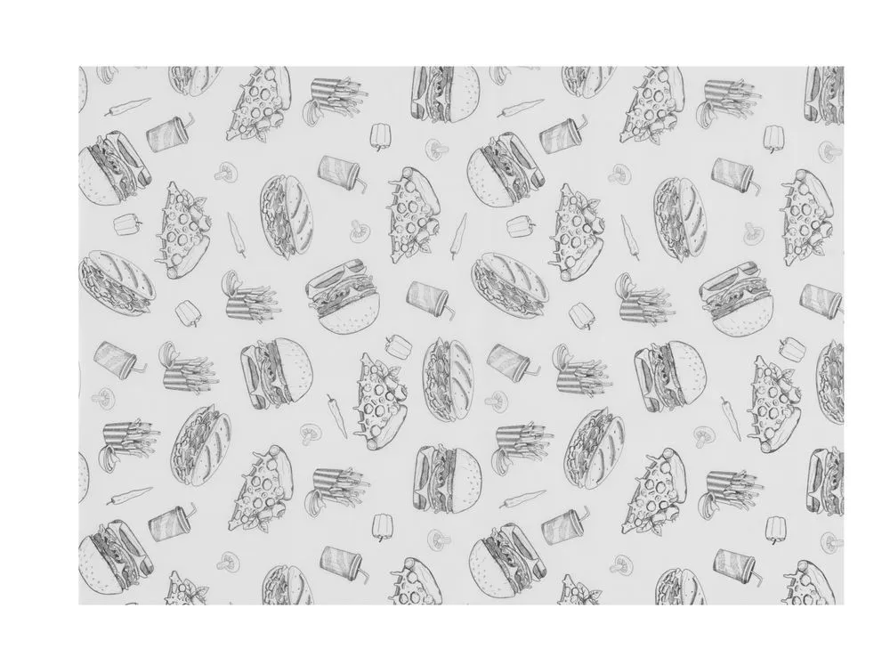 Riebalams atsparus popierius mėsainiams - 250 x 350 mm
