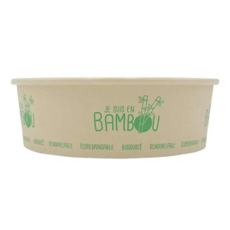 Bambuko salotų dubuo - 750 ml - 50 vnt.