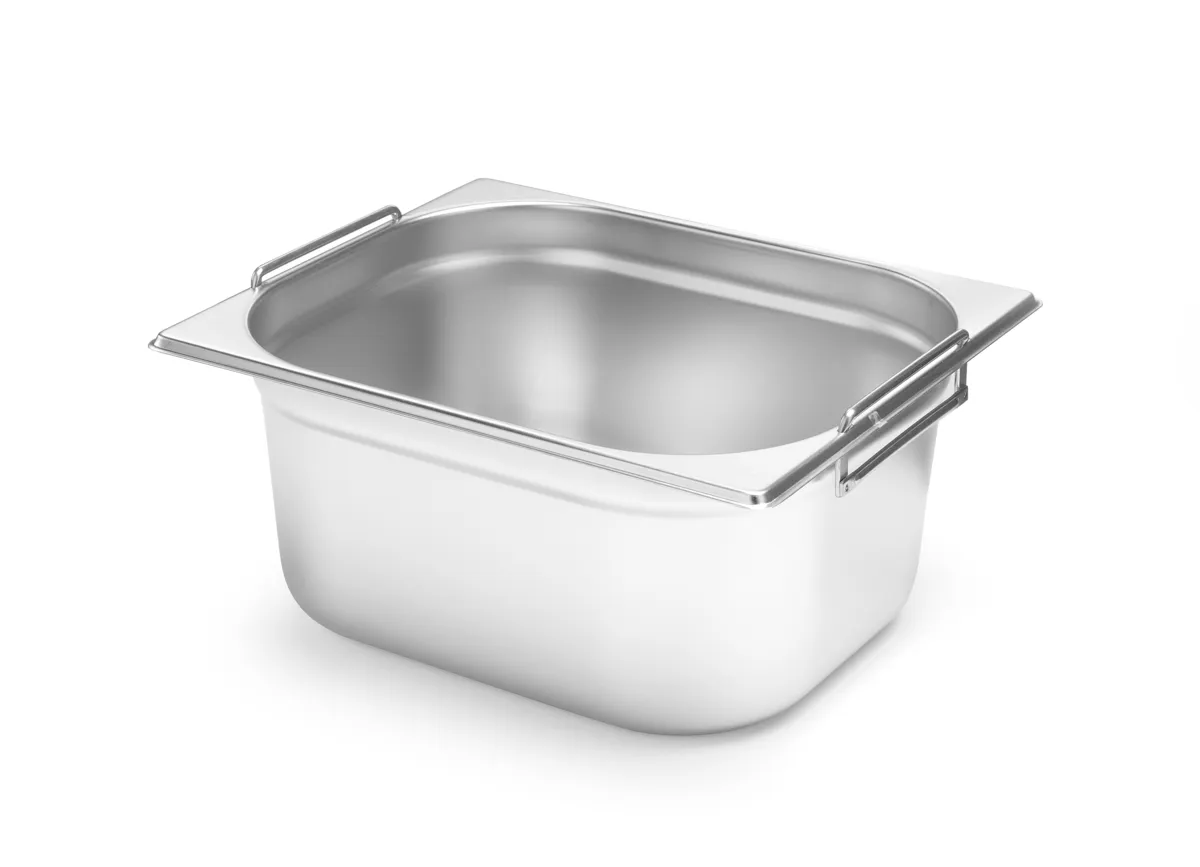 Bakas Gastro biudžeto linija GN 1/2 su nerūdijančio plieno rankenėlėmis - gylis 200 mm - 12,5 L
