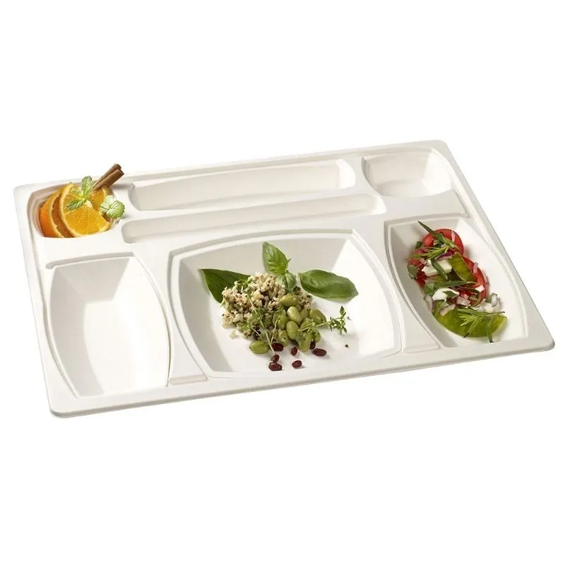 Baltas vakarinis patiekalų lėkštės rinkinys "Gala" - 432 x 332 mm - 15 vnt.