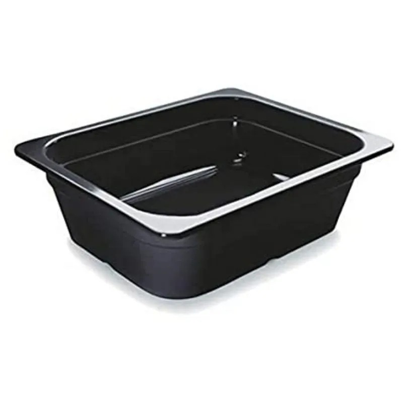 Bac Gastro GN 1/2 Juoda Melamino - Gylis 100 mm - 8 L