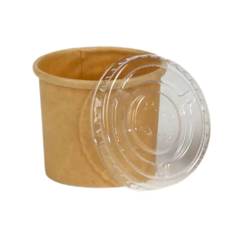 Dangtis iš PET skirtas 30 ml kraftinio padažų puodui – 50 vnt. pakuotė
