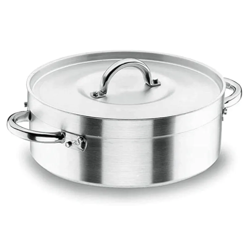 Profesionali troškintuvė su dangčiu - Chef-Aluminio - ø 38 cm - 17 L