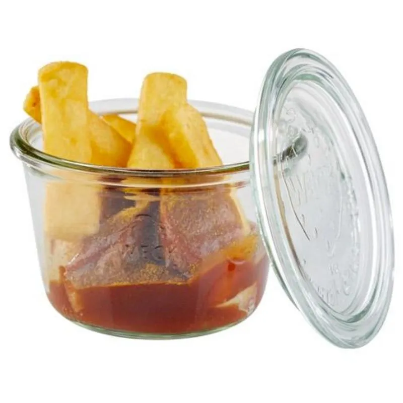 Weck stiklinis indas su dangčiu – 370 ml – 3 vnt.