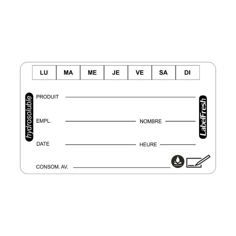Ėtiketės Dėl Jų Keliamybės – LabelFresh Soluble – 60 x 30 mm – 250 vnt.