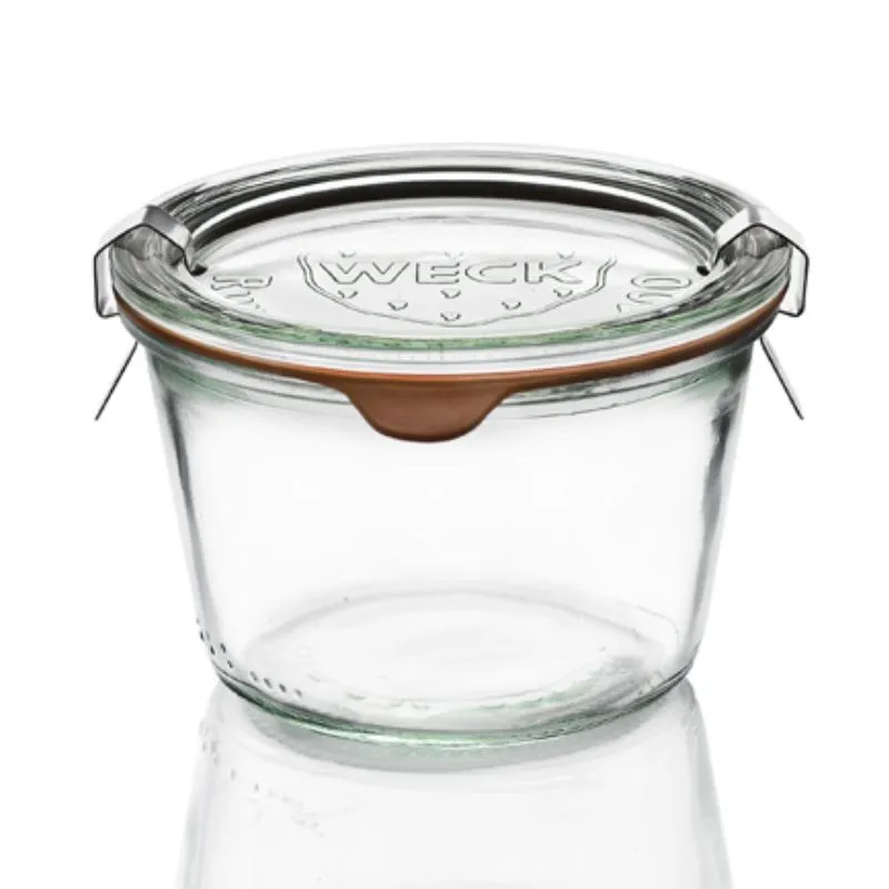 Stiklinis Weck indas tiesus - 370 ml - 6 vnt. pakuotė