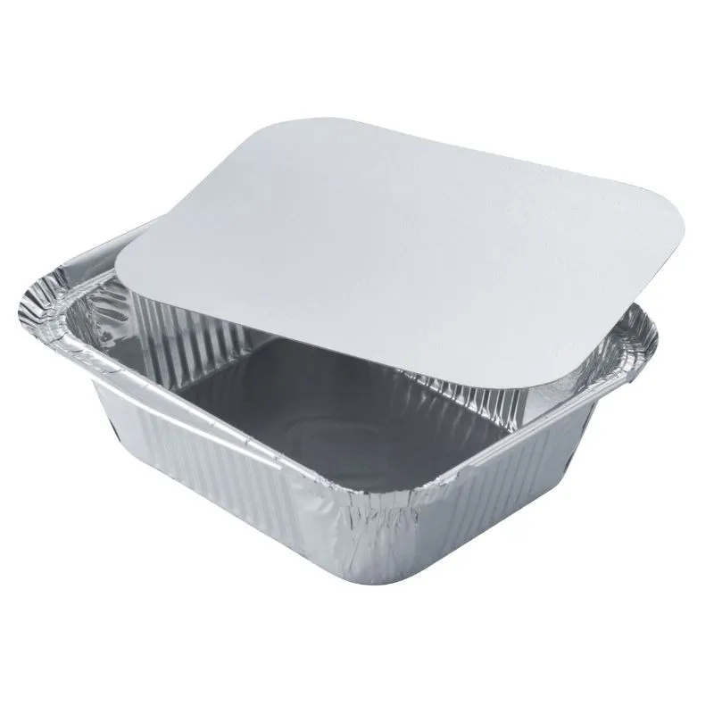 Aliumininė lėkštė su dangteliu "Combi Pack" - 670 ml - 100 vnt.