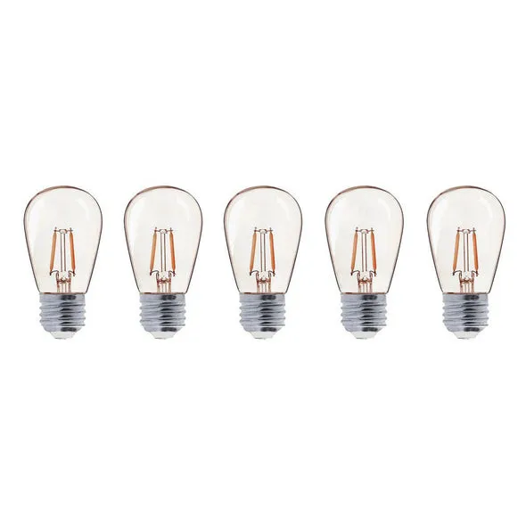 Vilnonė lemputė - Filamentinis šviesos spindulys - 5 vnt. paketas