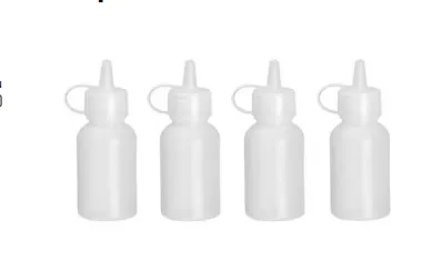 Mini buteliukas dozatorius - 30 ml - Rinkinys iš 4