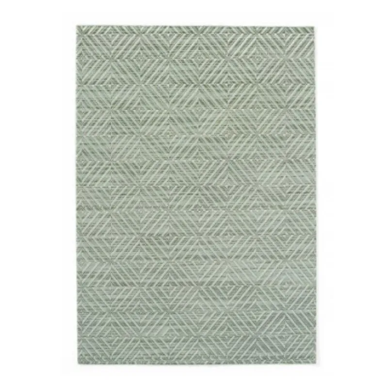 Žalių Geometrinių PVC Stalų Padėklų Rinkinys 450 × 300 mm (6 vnt.)